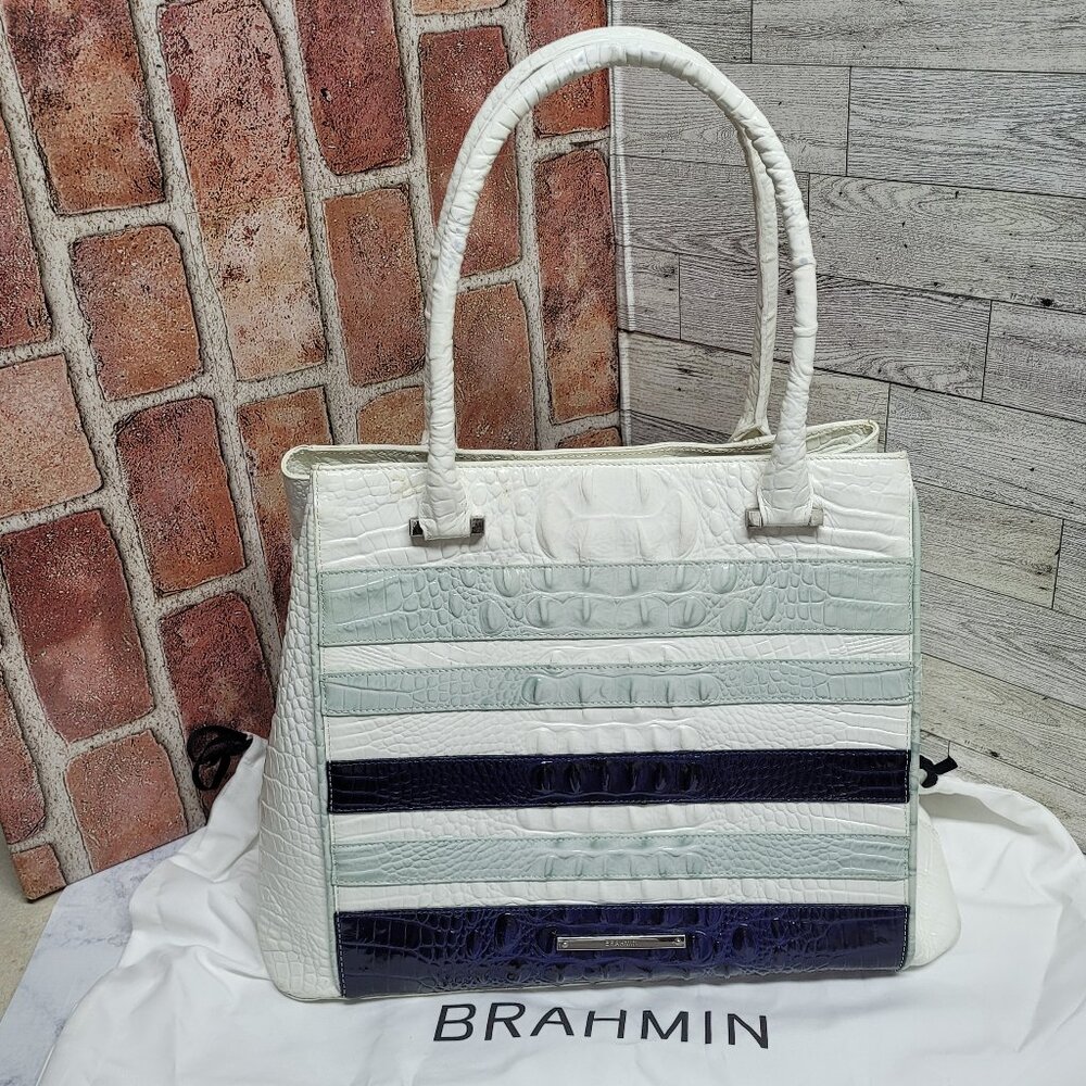 Brahmin Joan Tote - Sea Glass Vinyard